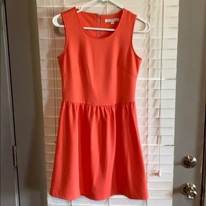 Fit and Flare orange dress